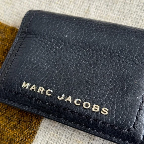 Marc Jacobs Black Leather Card Holder - Picture 3 of 3